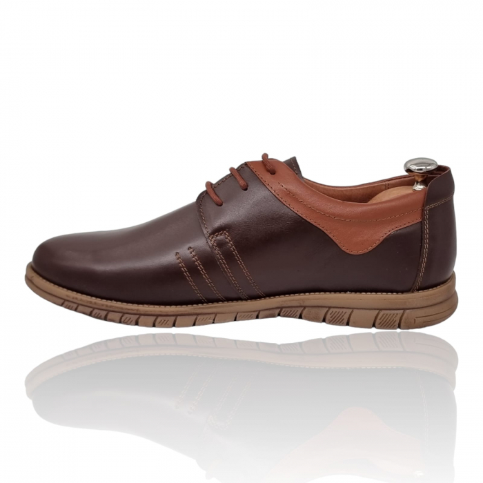Pantofi Bărbați Casual Din Piele Naturală Maro 1306 [4]
