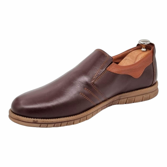 Pantofi Bărbați Casual Din Piele Naturală Maro 1307 [4]