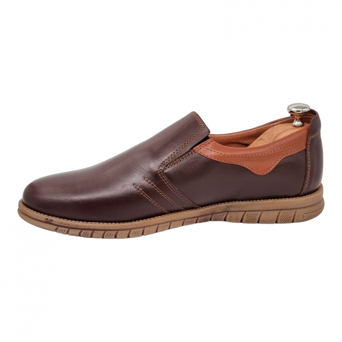 Pantofi Bărbați Casual Din Piele Naturală Maro 1307 [5]