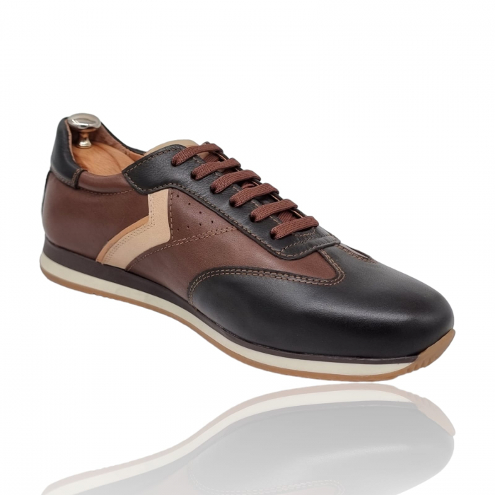 Pantofi Bărbați Casual Din Piele Naturală Maro 358 [5]