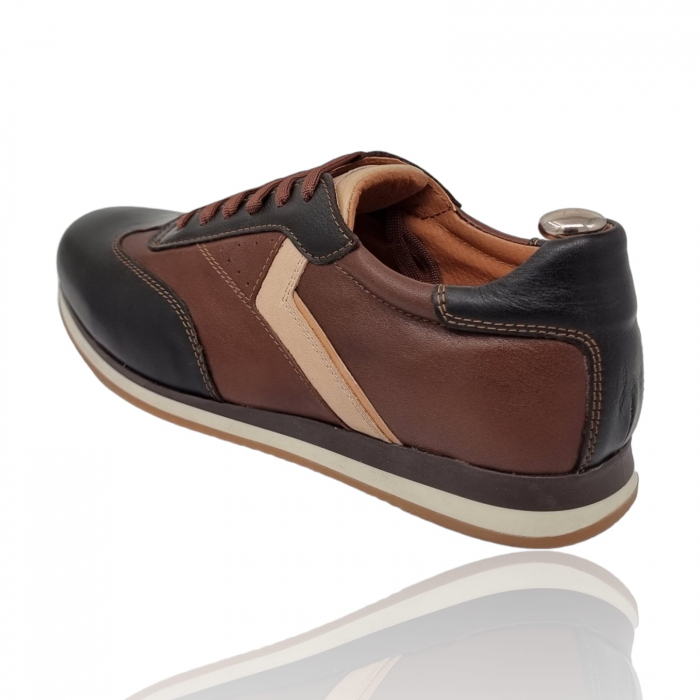 Pantofi Bărbați Casual Din Piele Naturală Maro 358 [7]