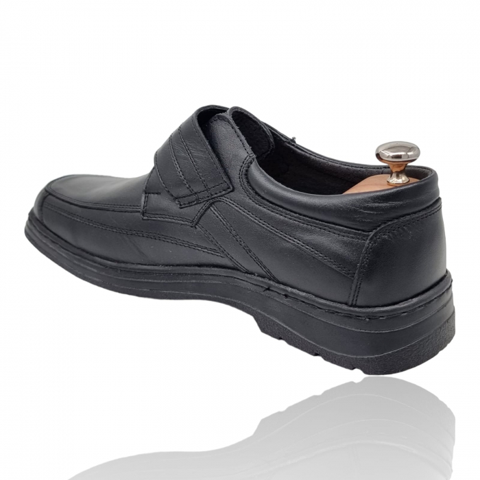 Pantofi Bărbați Casual Din Piele Naturală Neagra 1308 [6]