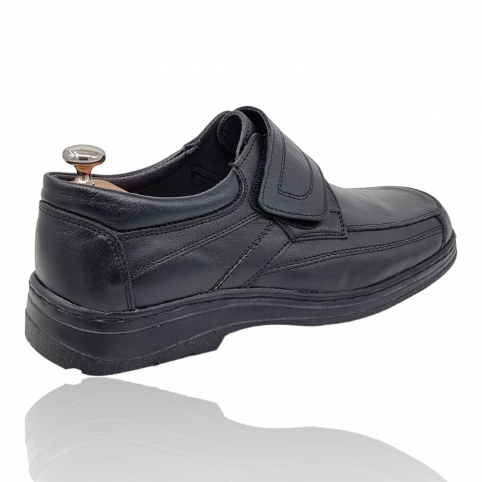 Pantofi Bărbați Casual Din Piele Naturală Neagra 1308 [8]