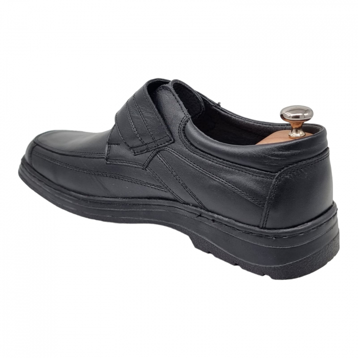 Pantofi Bărbați Casual Din Piele Naturală Neagra 1308 [13]