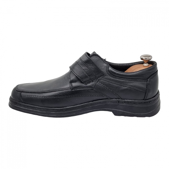 Pantofi Bărbați Casual Din Piele Naturală Neagra 1308 [12]