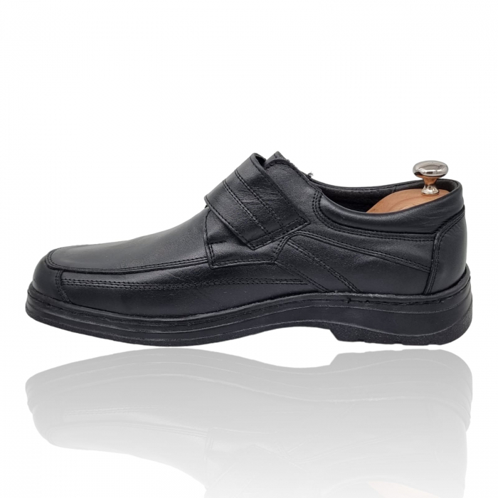 Pantofi Bărbați Casual Din Piele Naturală Neagra 1308 [3]