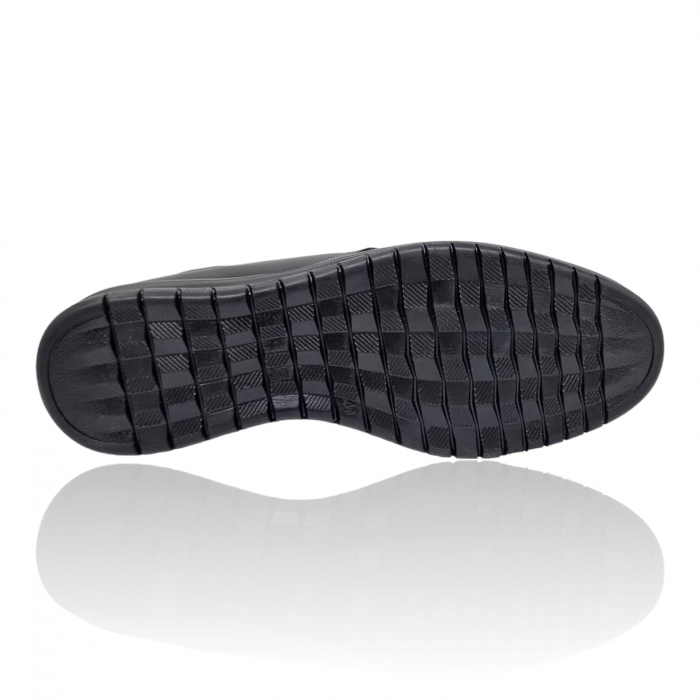 Pantofi Bărbați Casual Din Piele Naturală Neagra 2561 [6]