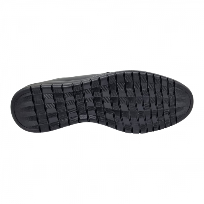 Pantofi Bărbați Casual Din Piele Naturală Neagra 2561 [10]