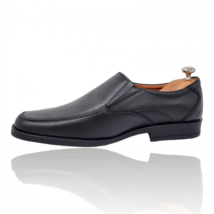 Pantofi Bărbați Casual Din Piele Naturală Neagra 1313 [5]