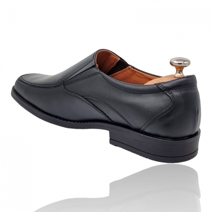 Pantofi Bărbați Casual Din Piele Naturală Neagra 1313 [6]