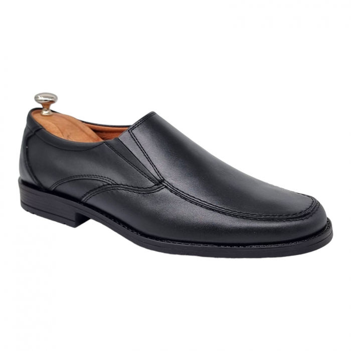 Pantofi Bărbați Casual Din Piele Naturală Neagra 1313 [9]