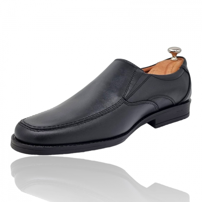 Pantofi Bărbați Casual Din Piele Naturală Neagra 1313 [2]