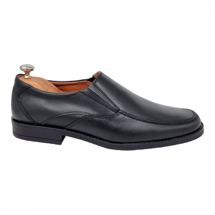 Pantofi Bărbați Casual Din Piele Naturală Neagra 1313 [13]
