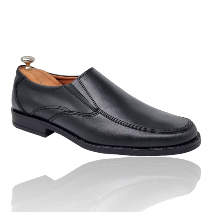 Pantofi Bărbați Casual Din Piele Naturală Neagra 1313 [8]