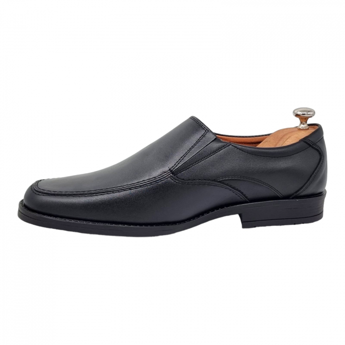 Pantofi Bărbați Casual Din Piele Naturală Neagra 1313 [12]