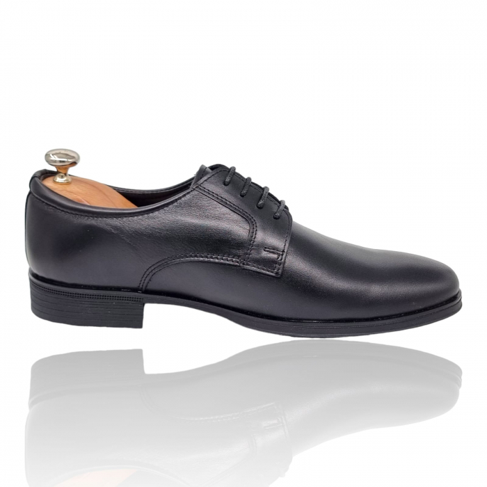 Pantofi Bărbați Casual Din Piele Naturală Neagra 1314 [2]