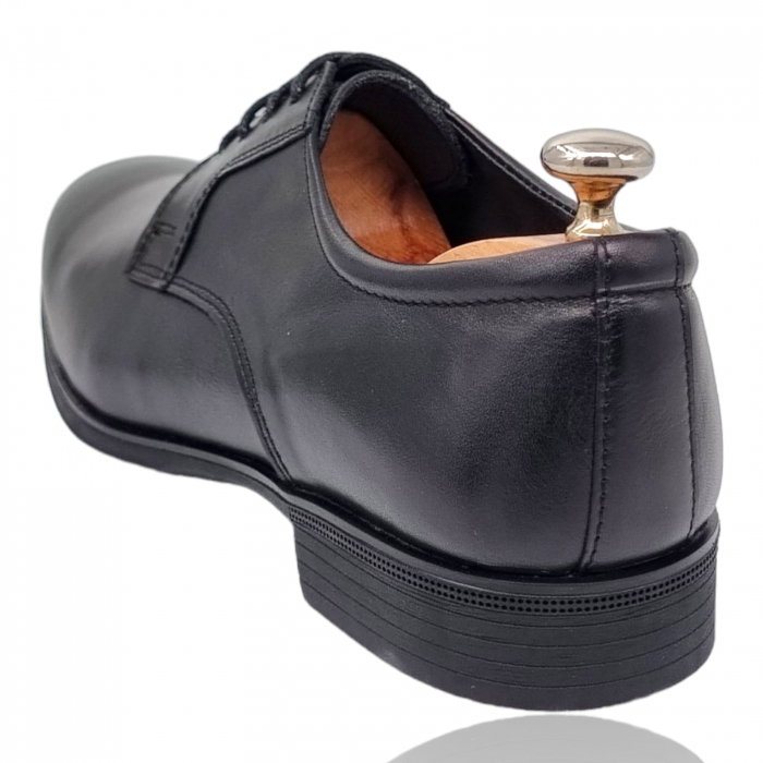 Pantofi Bărbați Casual Din Piele Naturală Neagra 1314 [3]