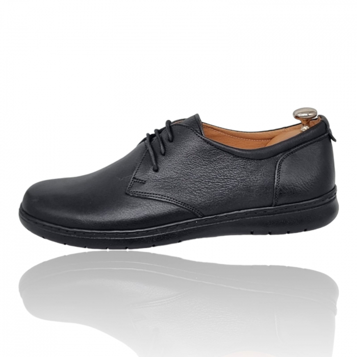 Pantofi Bărbați Casual Din Piele Naturală Neagra 1323 [5]