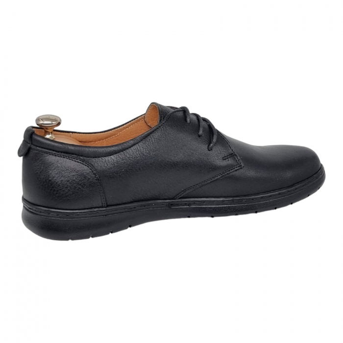 Pantofi Bărbați Casual Din Piele Naturală Neagra 1323 [9]