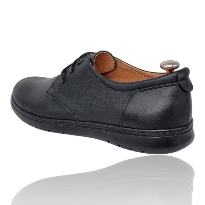 Pantofi Bărbați Casual Din Piele Naturală Neagra 1323 [3]