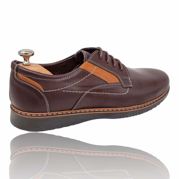 Pantofi Bărbați Casual Din Piele Naturală maro 1304 [2]