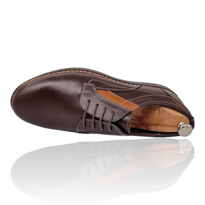 Pantofi Bărbați Casual Din Piele Naturală maro 1304 [3]