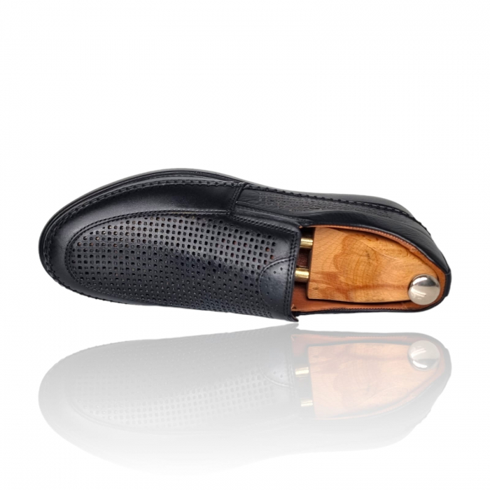 Pantofi Bărbați Casual Din Piele Naturală Negru1299 [3]