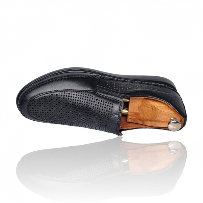 Pantofi Bărbați Casual Din Piele Naturală Negru1299 [4]