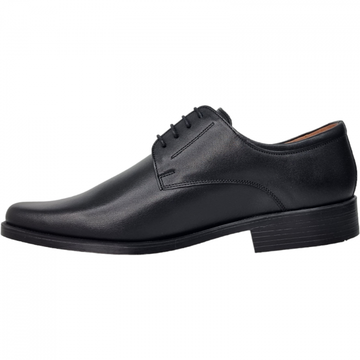 Pantofi Bărbați Eleganți Din Piele Naturală Neagră 1653 [4]