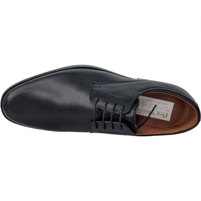 Pantofi Bărbați Eleganți Din Piele Naturală Neagră 1653 [5]
