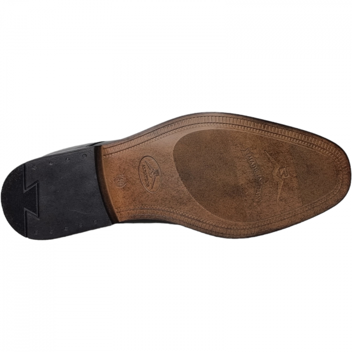 Pantofi Bărbați Eleganți Din Piele Naturală Neagră 1653 [7]