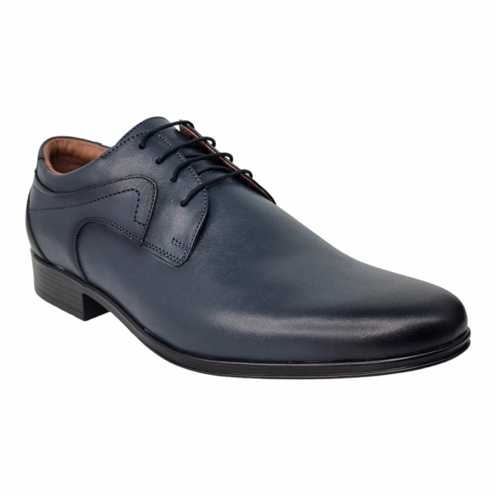 Pantofi Bărbați Eleganți Din Piele Naturală Blue 1737 [7]