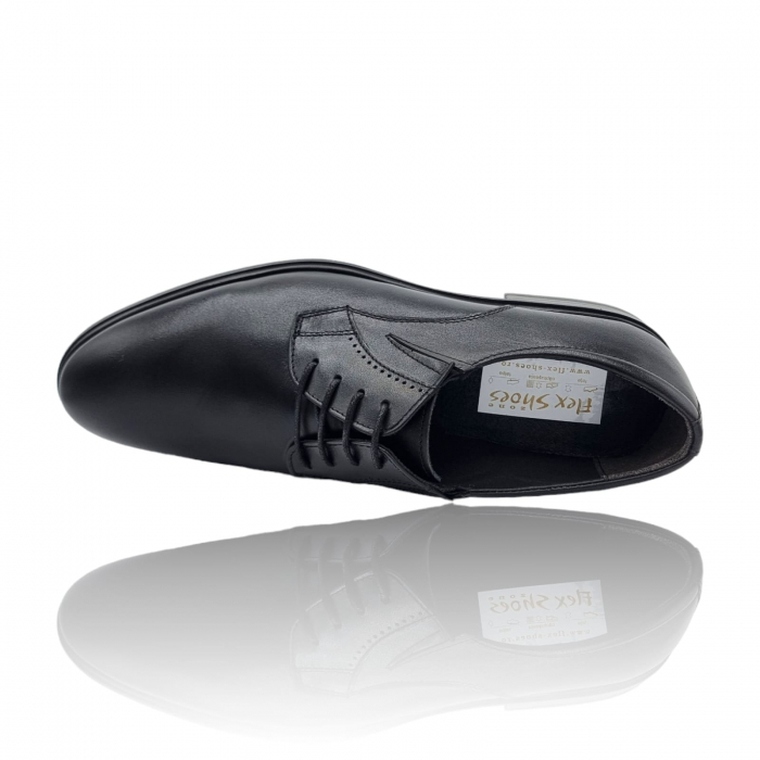 Pantofi Bărbați Eleganți Din Piele Naturală Neagră 1665 [3]
