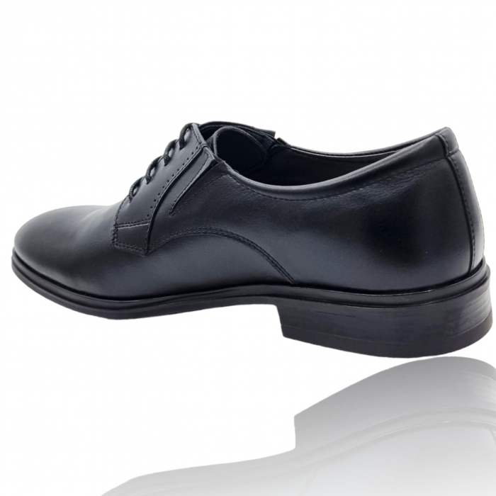Pantofi Bărbați Eleganți Din Piele Naturală Neagră 1665 [5]