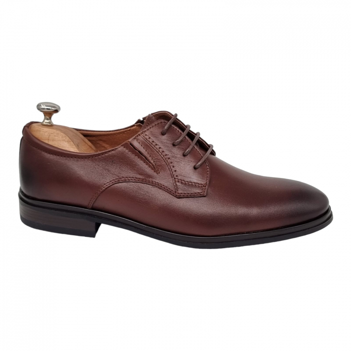 Pantofi Bărbați Eleganți Din Piele Naturală Maro 1711 [12]