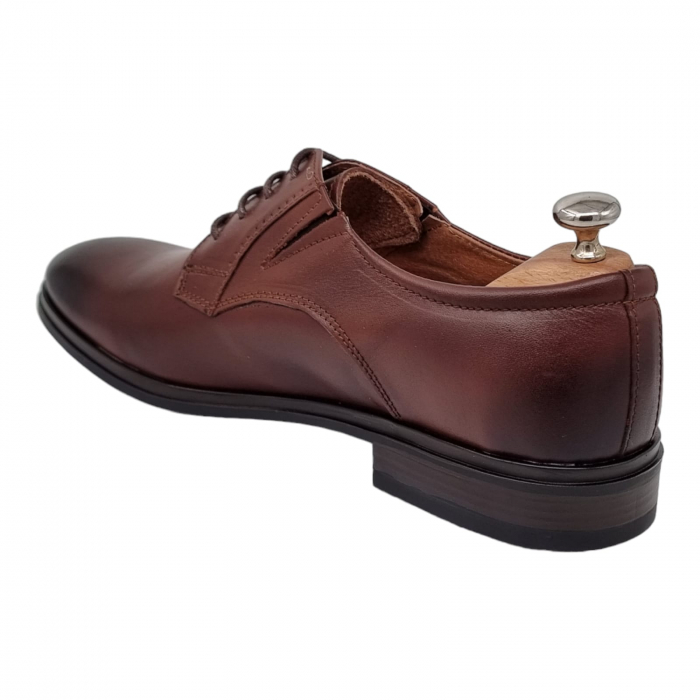 Pantofi Bărbați Eleganți Din Piele Naturală Maro 1711 [9]