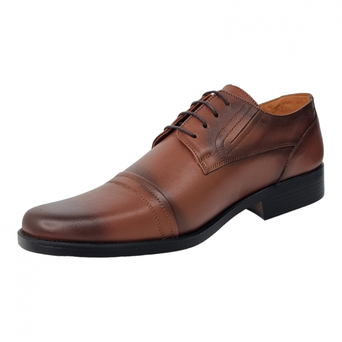 Pantofi Bărbați Eleganți Din Piele Naturală Maro 1738 [2]