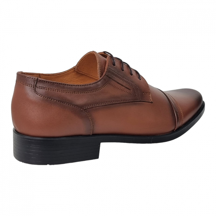 Pantofi Bărbați Eleganți Din Piele Naturală Maro 1738 [4]