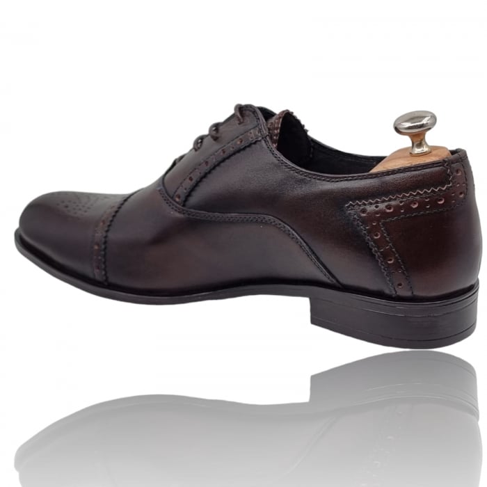 Pantofi Bărbați Eleganți Din Piele Naturală Maro 283 [7]