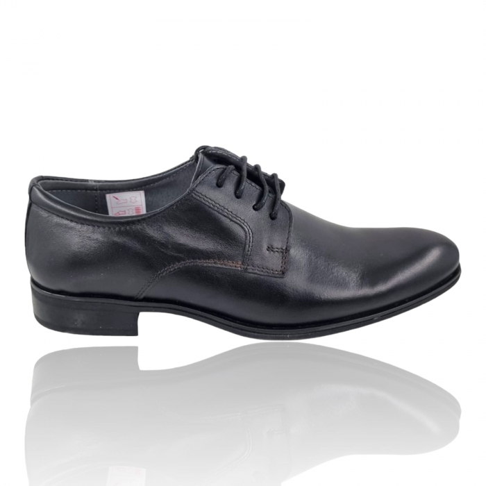 Pantofi Bărbați Eleganți Din Piele Naturală Neagră 1284 [8]