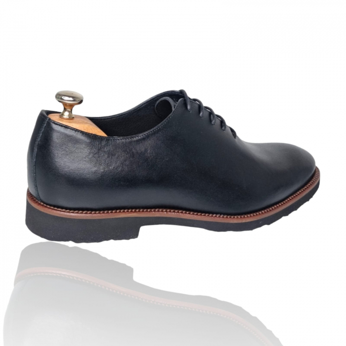 Pantofi Bărbați Eleganți Din Piele Naturală Neagră 1703 [2]