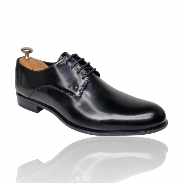 Pantofi Bărbați Eleganți Din Piele Naturală Neagră 1707 [2]