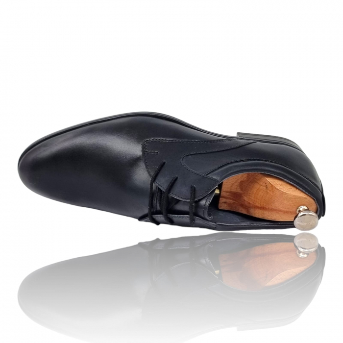 Pantofi Bărbați Eleganți Din Piele Naturală Neagră 587 [8]