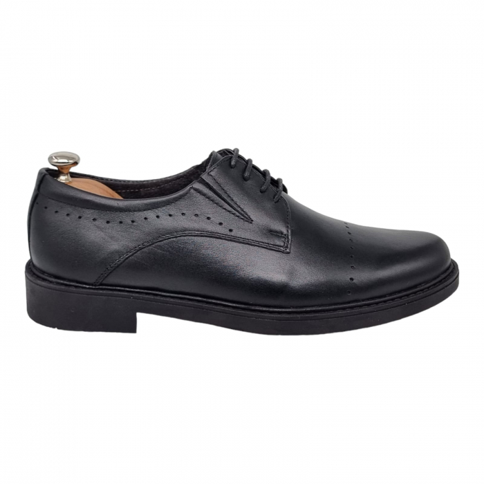 Pantofi Bărbați Eleganți Din Piele Naturală Neagra 1722 [11]