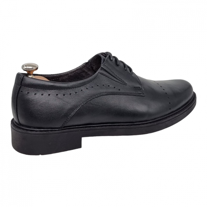 Pantofi Bărbați Eleganți Din Piele Naturală Neagra 1722 [14]