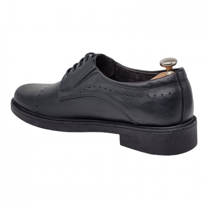 Pantofi Bărbați Eleganți Din Piele Naturală Neagra 1722 [12]