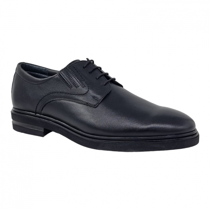 Pantofi Bărbați Eleganți Din Piele Naturală Neagra 1732 [3]