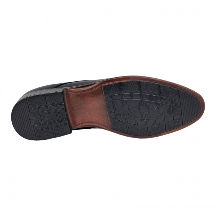 Pantofi Bărbați Eleganți Din Piele Naturală Neagra 1733 [2]