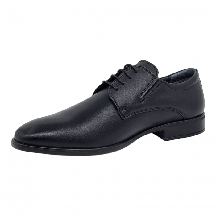 Pantofi Bărbați Eleganți Din Piele Naturală Neagra 1733 [3]