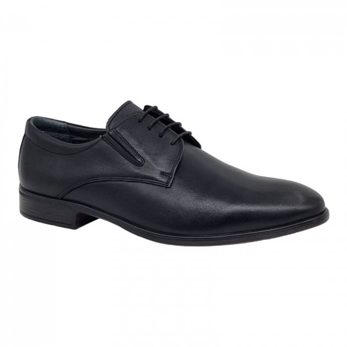 Pantofi Bărbați Eleganți Din Piele Naturală Neagra 1733 [4]